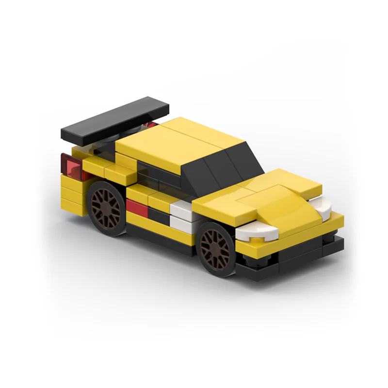 68 pièces MOC personnaliser créatif jaune dérive course blocs de construction modèle éducatif bricolage assemblage jouet pour garçons cadeaux de noël