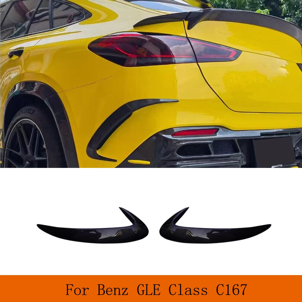 

Car Rear Bumper Carbon Fiber Spiltters Side Scoop Canards for Mercedes Benz GLE Class C167 Coupe GLE450 GLE53 GLE63 AMG 2020UP