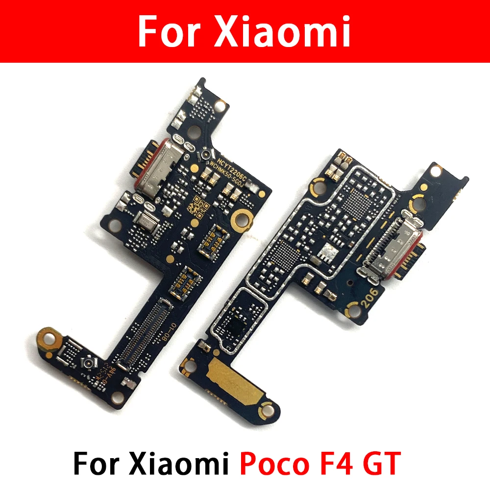 Parti del connettore del cavo flessibile della scheda porta di ricarica USB per il modulo microfono Xiaomi Poco F3 F4 X3 X4 GT M5 M5S