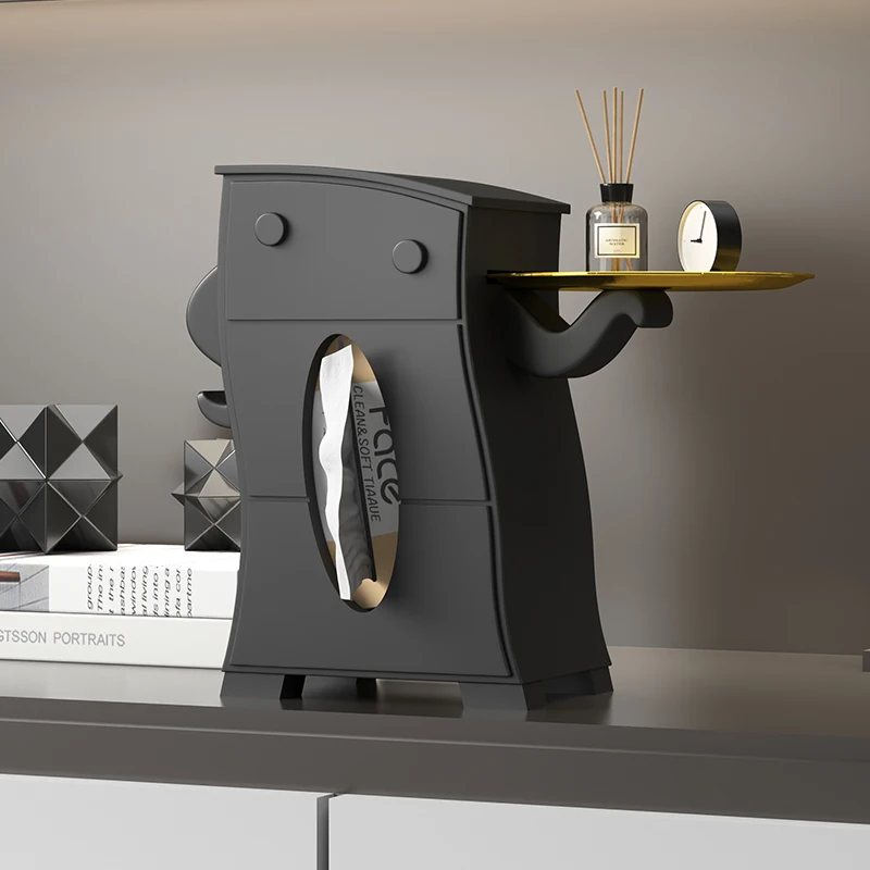 

Креативная витая коробка для салфеток с Advanced Sense, набор подносов для чайного столика для гостиной, ящик для бумаги, ящик для хранения с дистанционным управлением