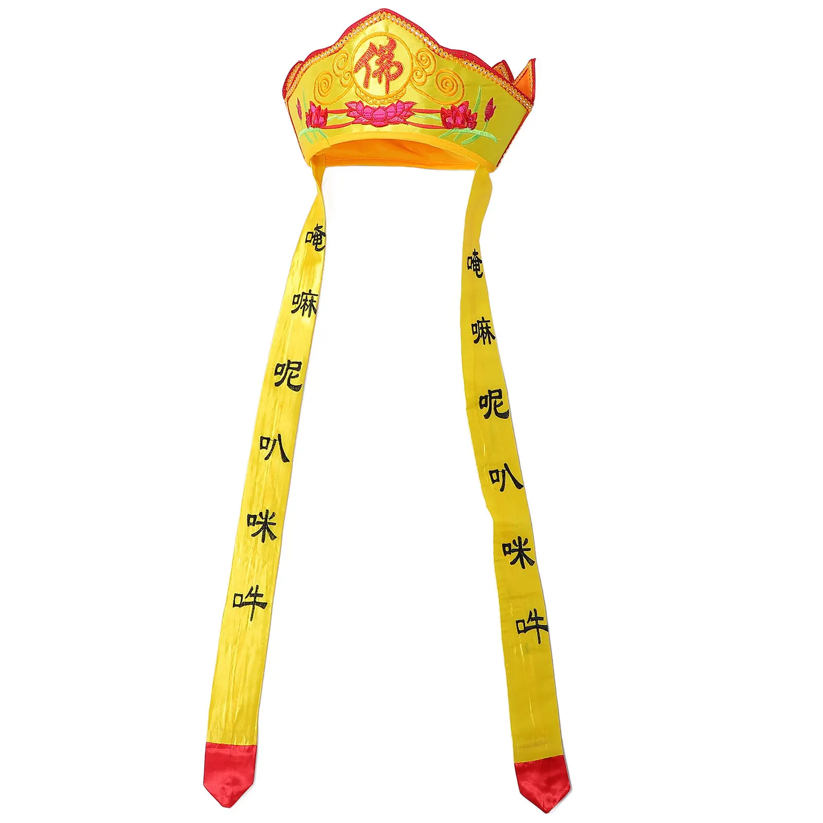 

Складная шляпа монаха: стильный головной убор в стиле Будды для выступлений и повседневного использования, декоративная косплей-кепка для маскарада