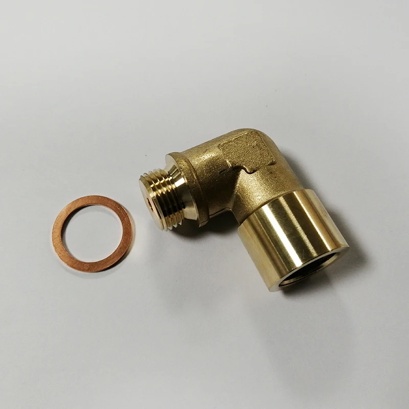 

90-Degree Flexible Extendable Brass Oxygen Sensor, M18x1.5 Check Engine Light Fix