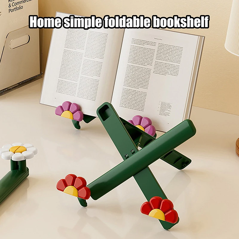 Multifunctional Study And Reading Bookshelf Desktop Book Stand Display Stand Tablet Phone Stand Simple Foldable Bookshelf