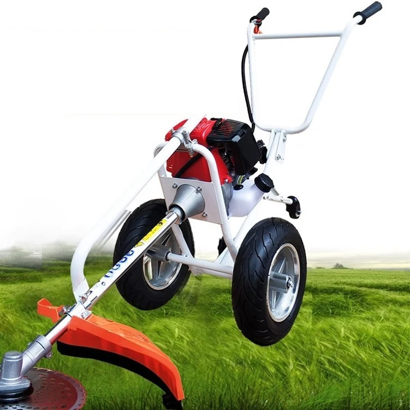 Multifunctional Hand Push Lawn Mower Portable  Gasoline Grass Trimmer Land Reclamation And Soil Loosening Lawn Mower Farming