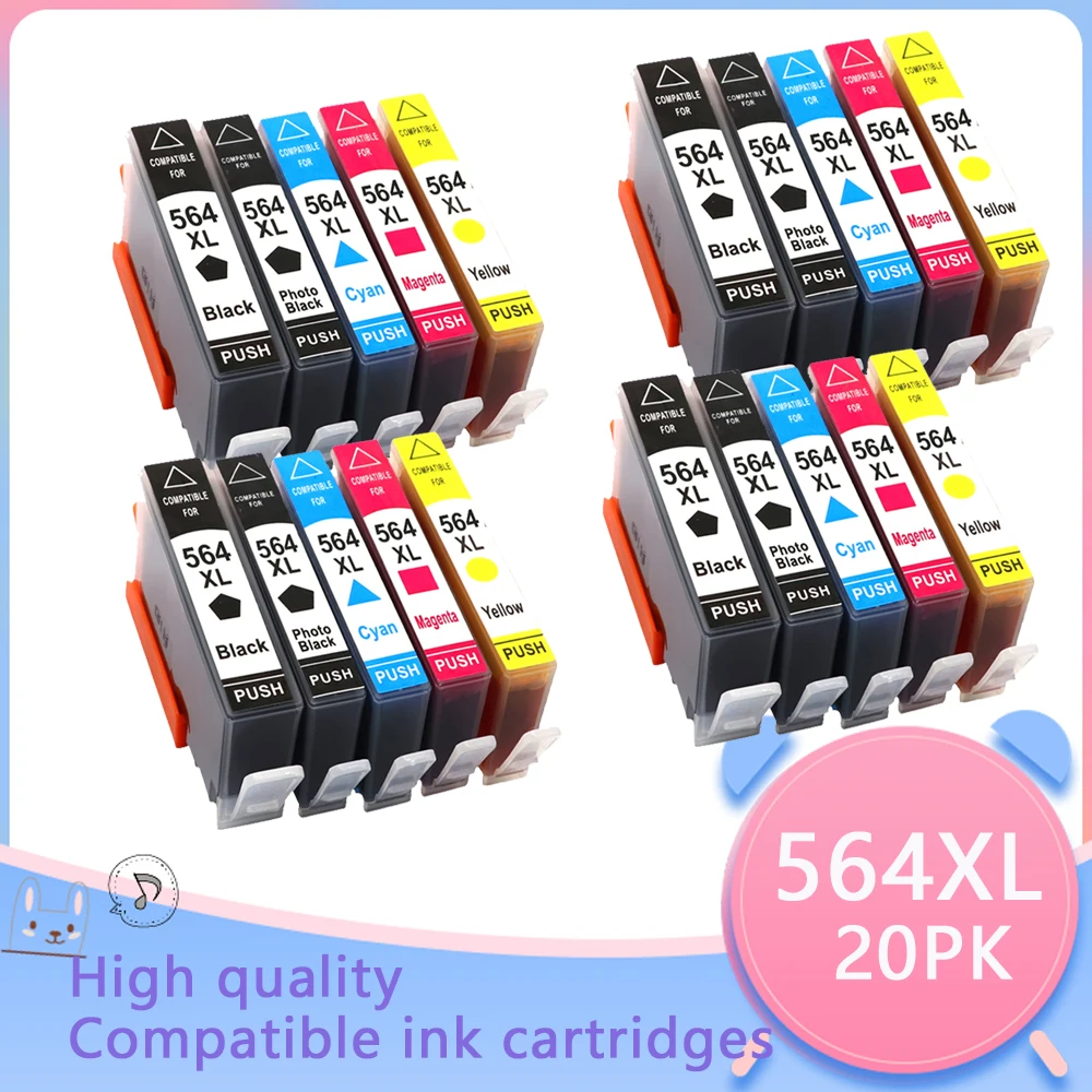 Replacement HP564XL Compatible Ink Cartridge for hp 564 xl Photosmart D5445 D5460 D5463 D5468 C5324 C5370 C5373 C309a B109a B110