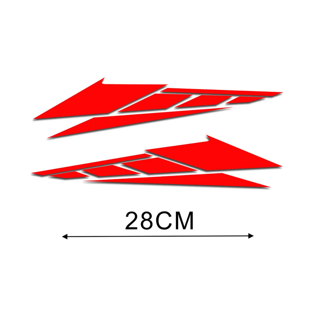 1 par de calcomanías reflectantes autoadhesivas para caja trasera de motocicleta, pegatinas decorativas antiarañazos impermeables para coche y motocicleta, 20cm x 4,7 cm