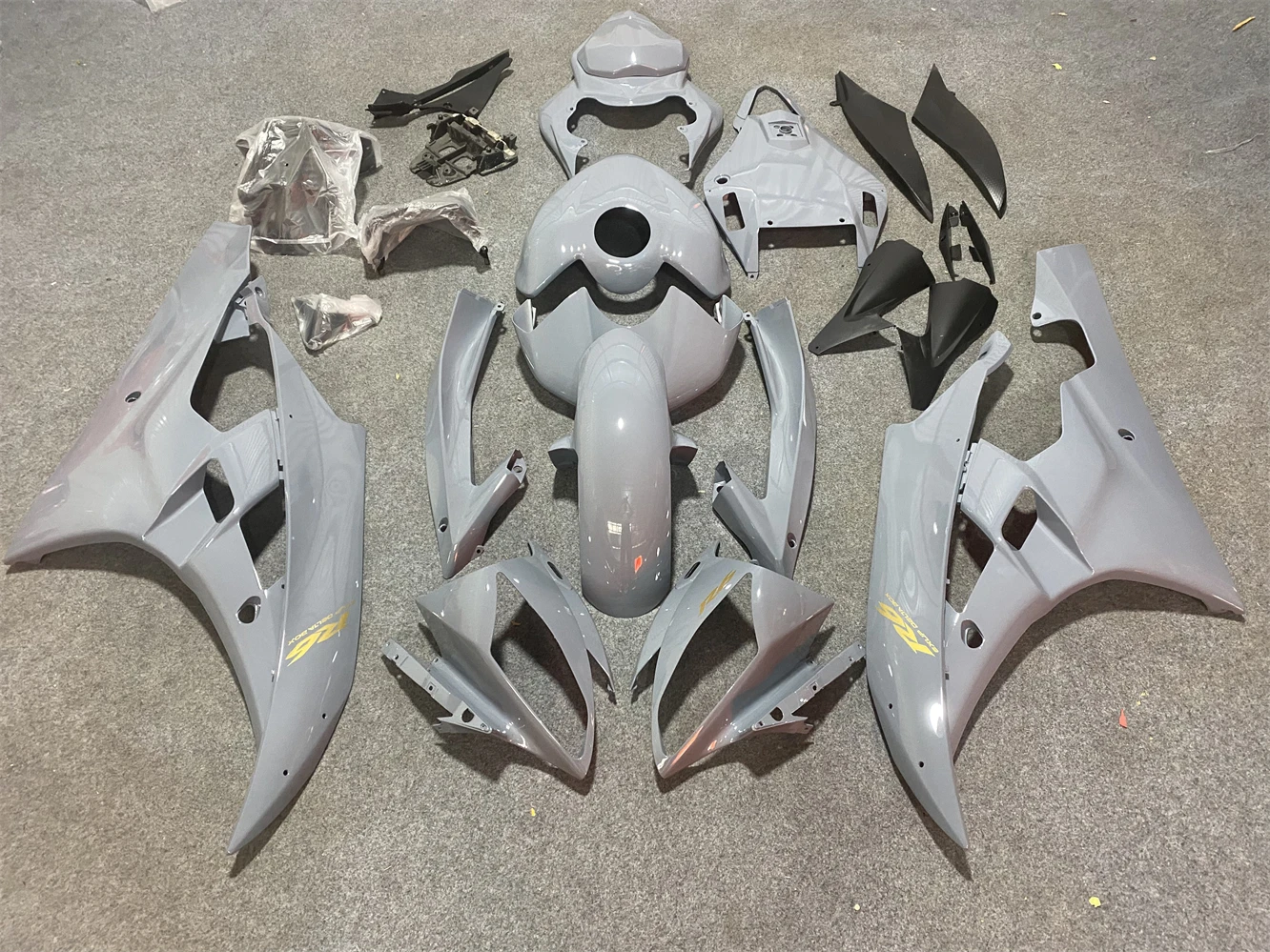 New ABS Motorcycle Fairings Kit Fit For YAMAHA YZF- R6 2006 2007 06 07 Bodywork Set YZF R6 06 07 Custom grey