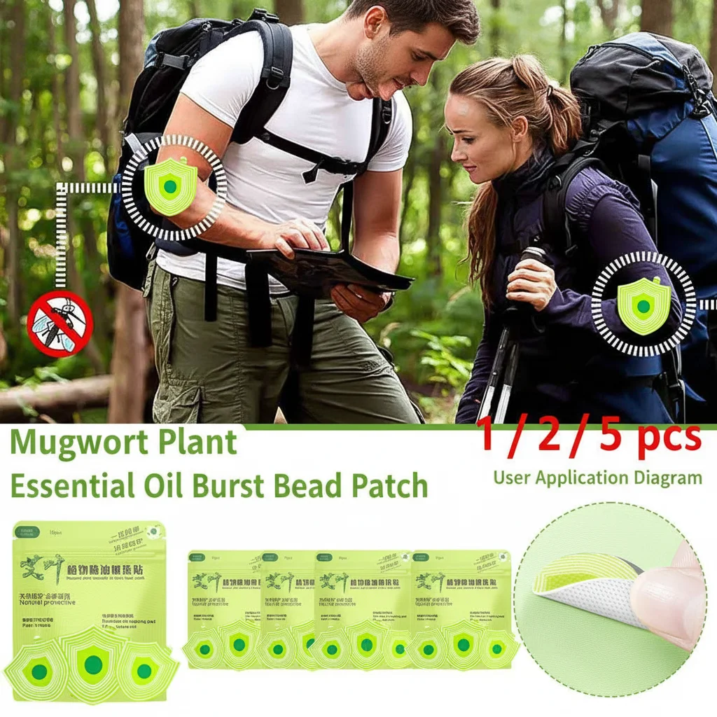 10pcs Plant Essential Oil Explosion Bead Patches - Natural Mosquito Repellent for Home And Outdoor Use