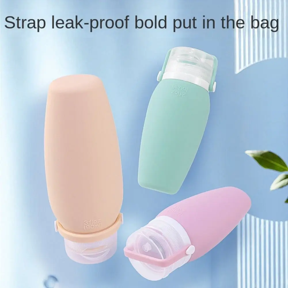 Portable Refillable Bottles Durable 60ml 90ml Leak proof Split Bottle Silicone Travel Accessories Squeeze Container