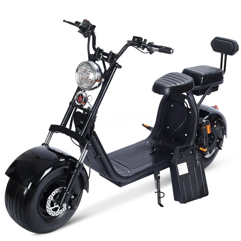 popular model  two removable battery city coco electric scooter/hydralic brake cheap electric motorcycle