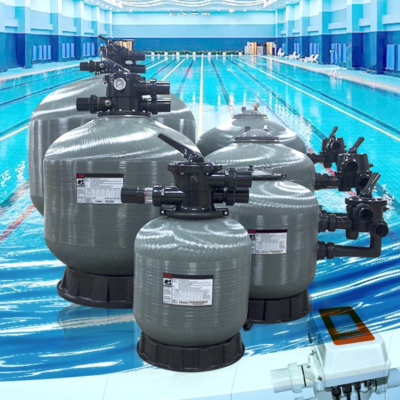 高品質カスタムサイズプールクリーナー機器、トップマウントグラスファイバーサンドタンクフィルター（プラスチック/グラスファイバー製）