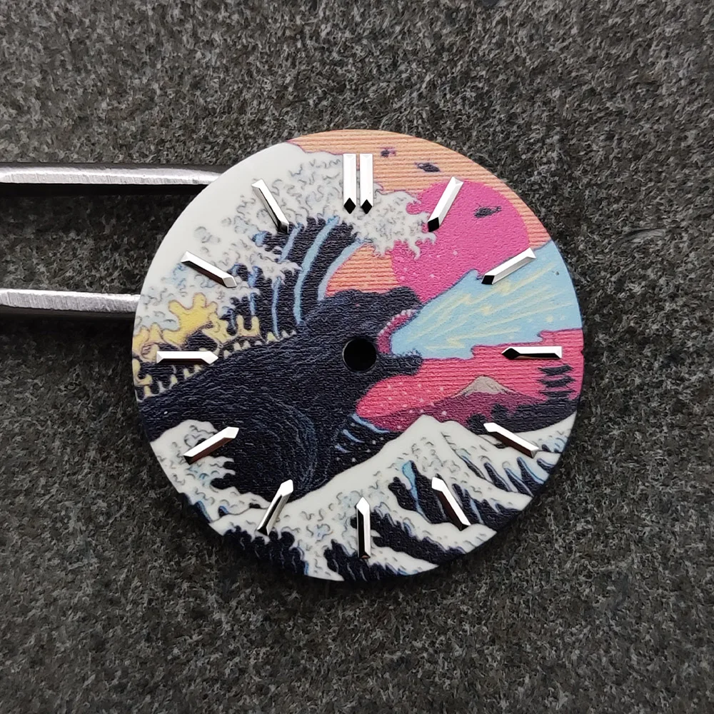 2025 신형 28.5mm 야광 다이얼, 40mm 남성용 명품 비즈니스 시계 교체용 NH35 NH36 4R 기계식 무브먼트 호환