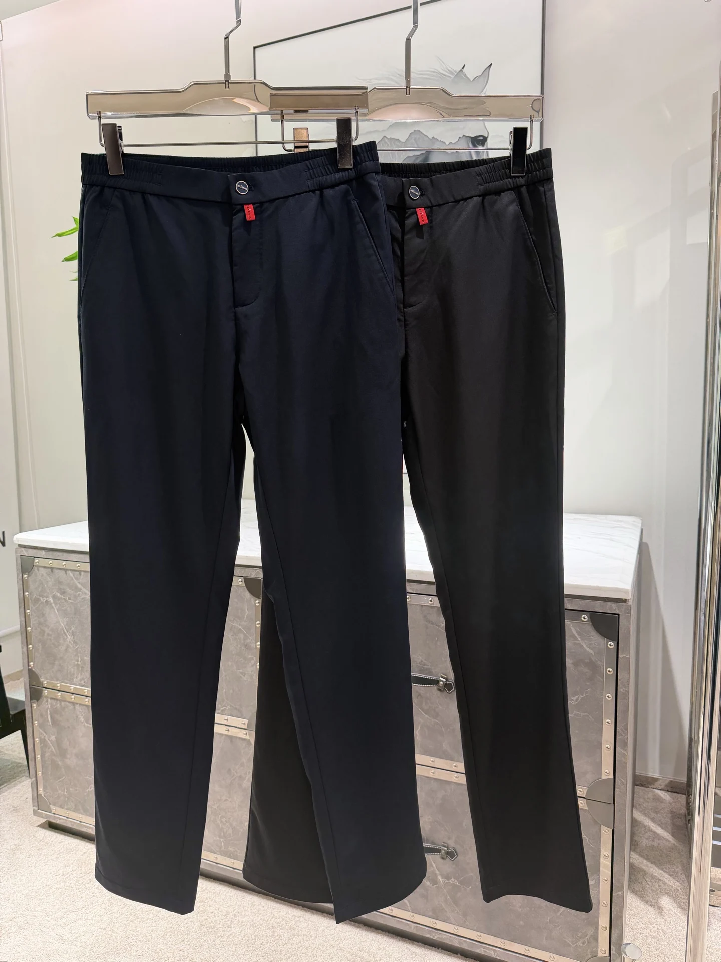 Kiton Summer Vertical Cotton Men's Casual Pants