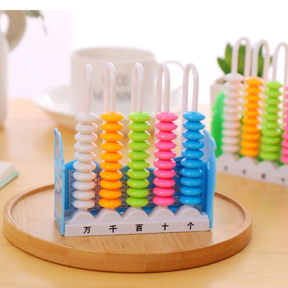 

2Pcs Colorful Creative Learning Abacus Educational Math Numbers Counting Beads for Kids Preschool Early Learning Tools