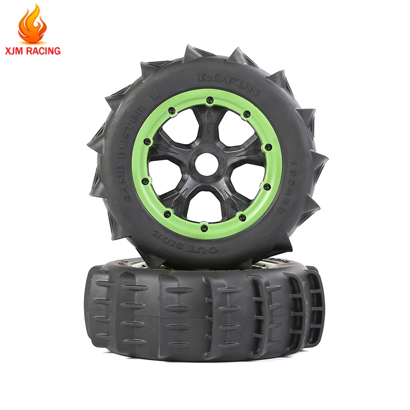 Cát Bánh Lốp Xe Lắp Ráp 2 Cái/bộ Cho 1/5 LOSI 5IVE-T ROFUN ROVAN LT SLT V5 BAJA 5S KINGMOTOR X2 xe Tải RC Xe Đua Đồ Chơi Phần