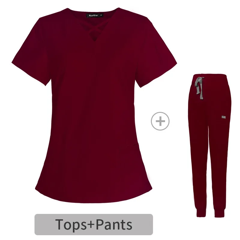 uisex-operating-room-brushing-handwear-medical-aesthetics-beauty-salon-oral-dentistry-pet-hospital-doctor-nurse-work-clothes-set