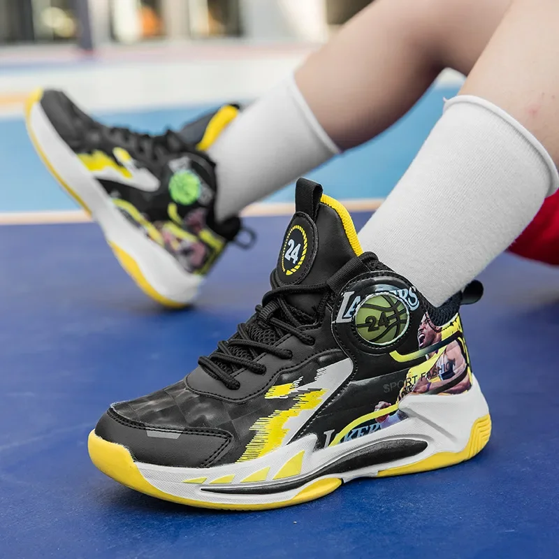 

Super Star Fashion Brand Sneakers Boys Professional Children's Basketball Shoes Bounce Sports Shoes Trainers Kids Tenis Infantil