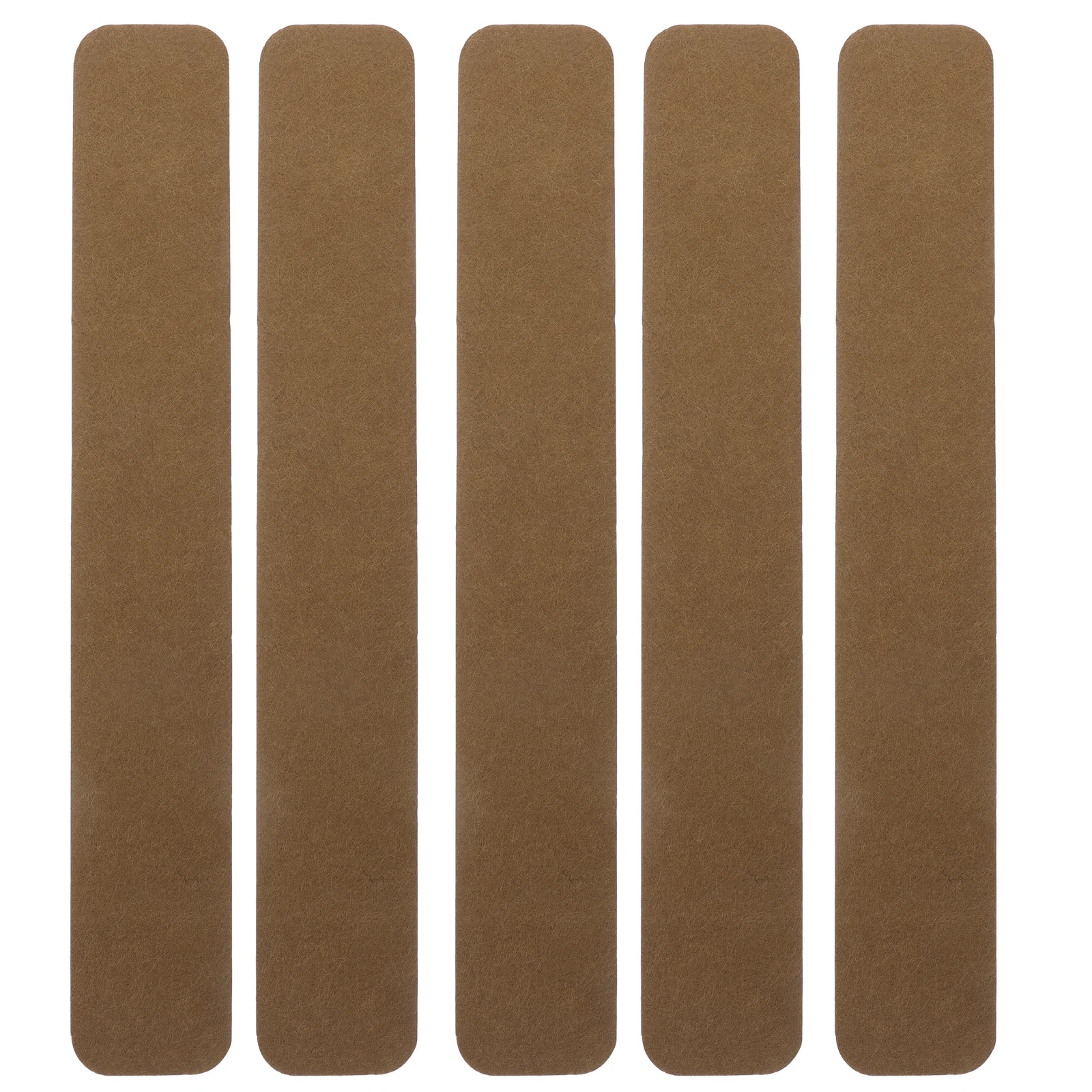 

5pcs Felt Bulletin Bar Strip Self-Adhesive Pin For Notes Photos Memos Schedules Office Home School Decor Brown Notice Board