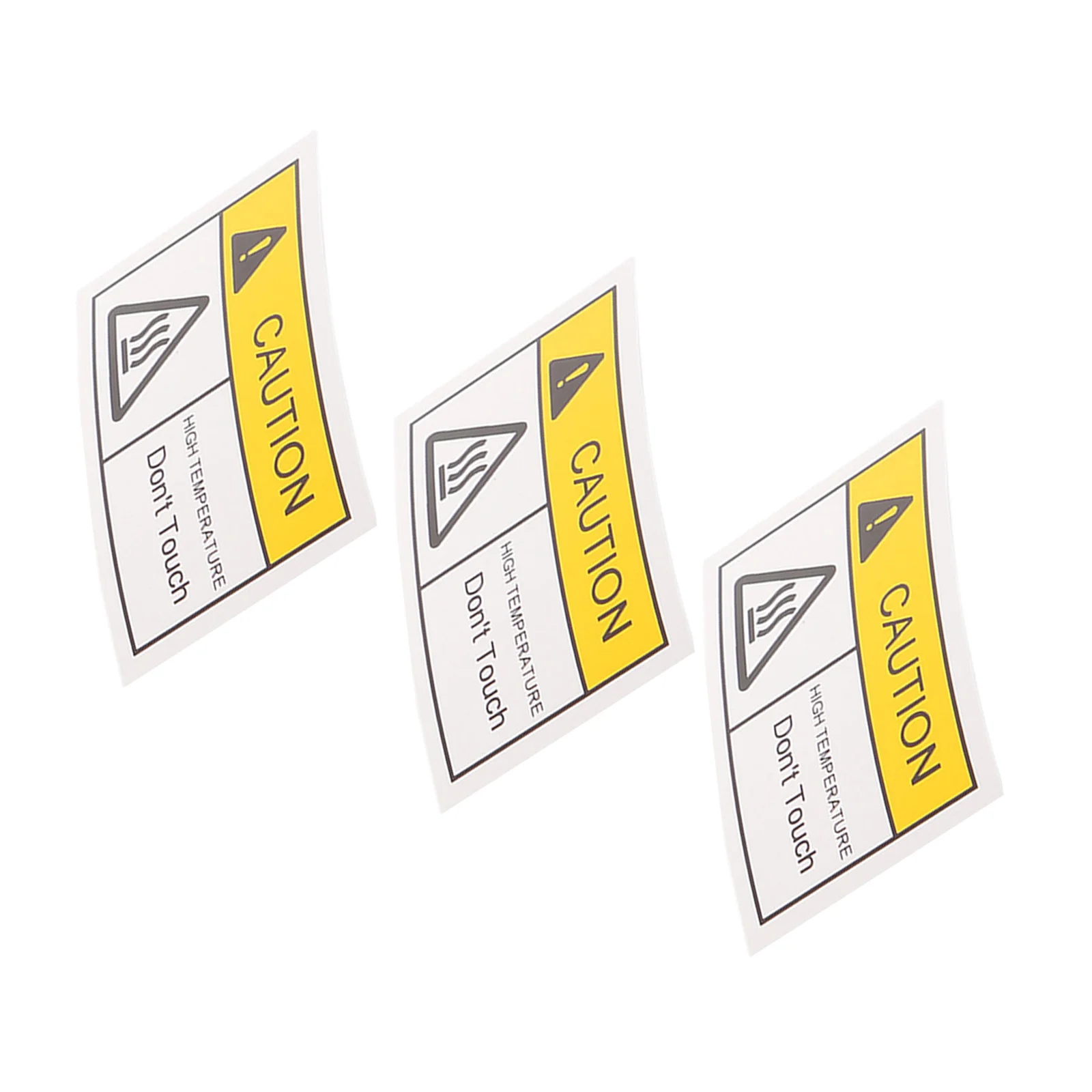 

3Pcs High Temperature Warning Stickers Please Do Not Touch Safety Label Decals Peel Stick Thermal Heat Resistant Machine Caution