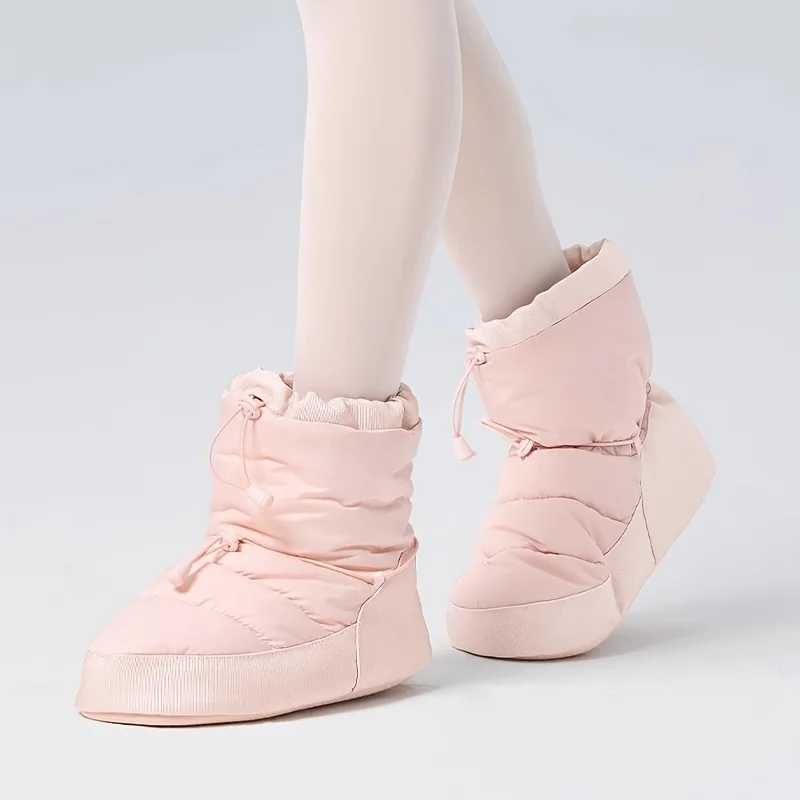 dance-boots-adult-winter-cotton-shoes-solid-color-velvet-warm-exercise-ballet-dance-shoes