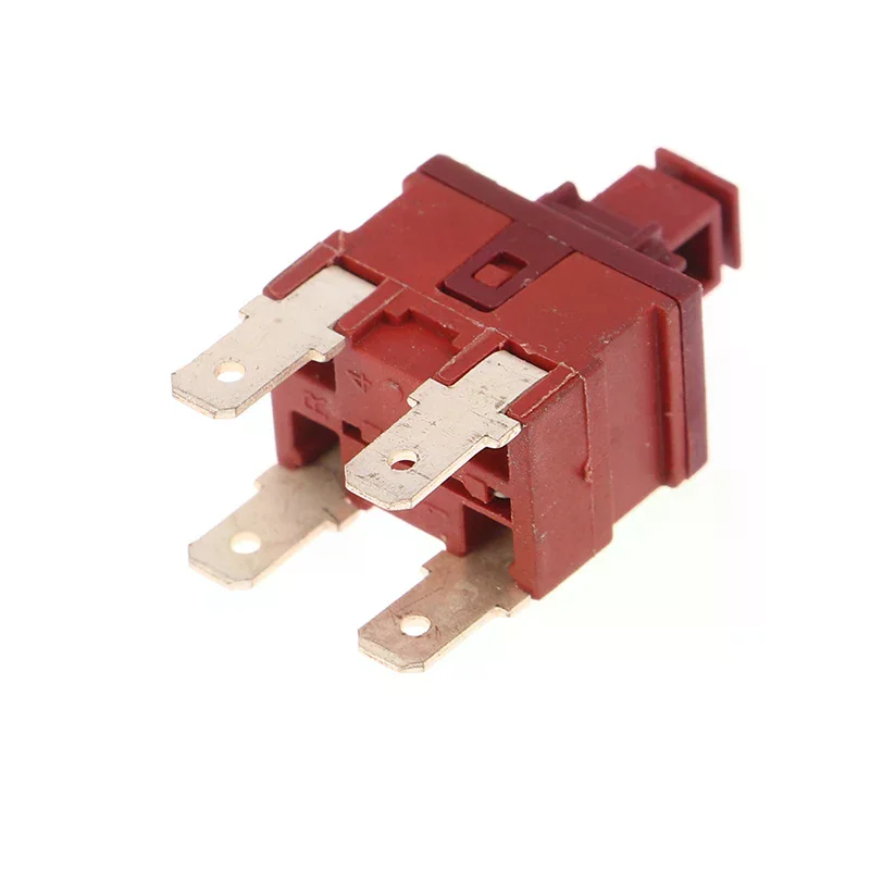 Power Switch Push Button KAN-L5 P12-2 Switch 8A 250VAC 2/4pin Self-Locking, For Water Heater Vacuum Cleaner