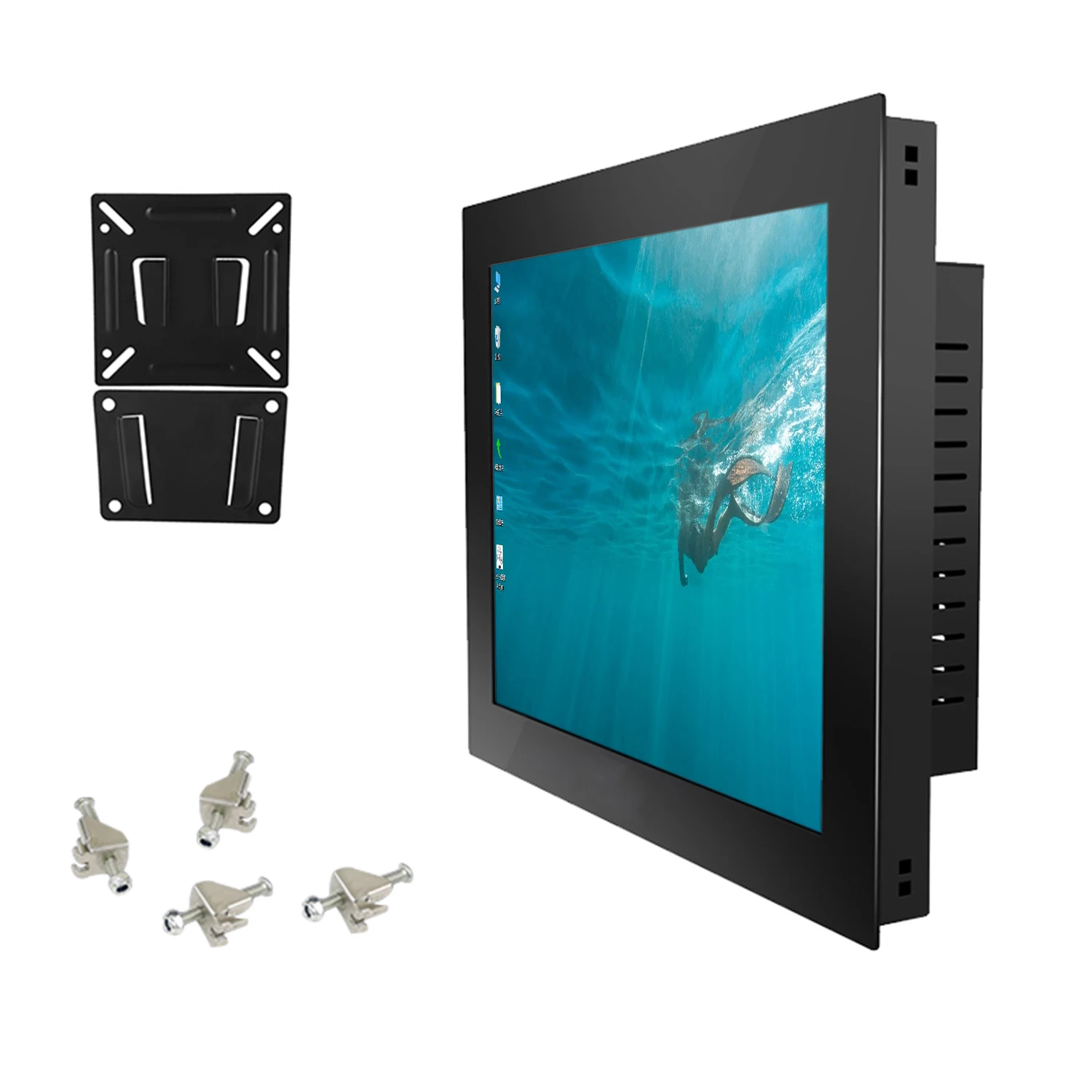 17 19 21.5 Inch industrial tablet computer core i3 all in one pc with resistive touch screen panel pc built-in wifi com win10pro