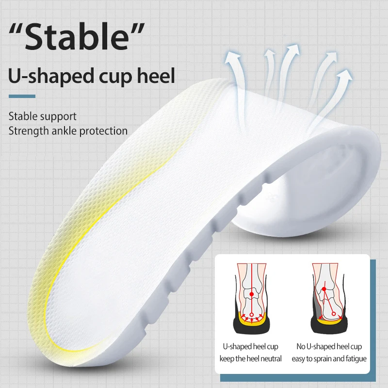 Memory Foam Insoles Man Women Sport Orthopedic Insoles for Shoes Pads Sole Deodorant Breathable Cushion Running Pad for Feet