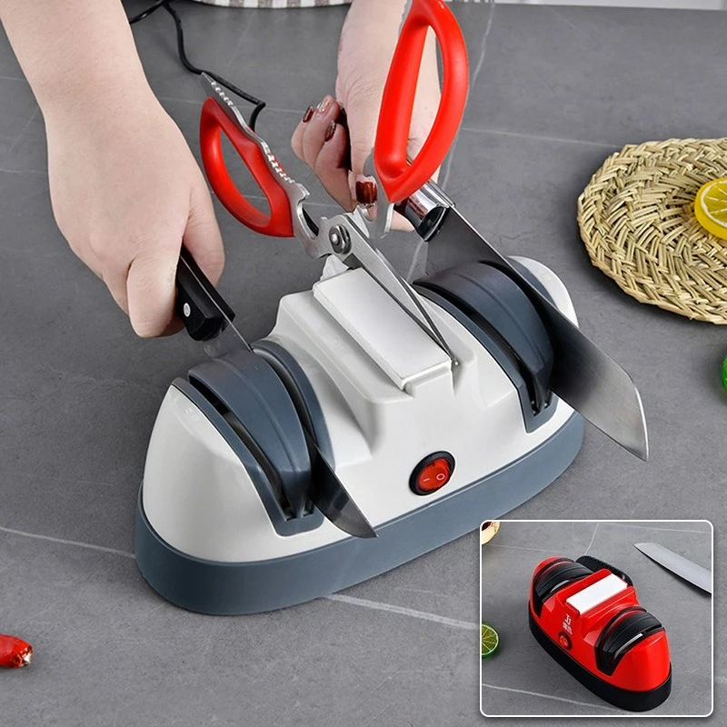 Professional Kitchen Knife Sharpener Electrical Knife Sharpener 2 Stage Kitchen Knife Sharpener for Knives Scissors Screwdrivers
