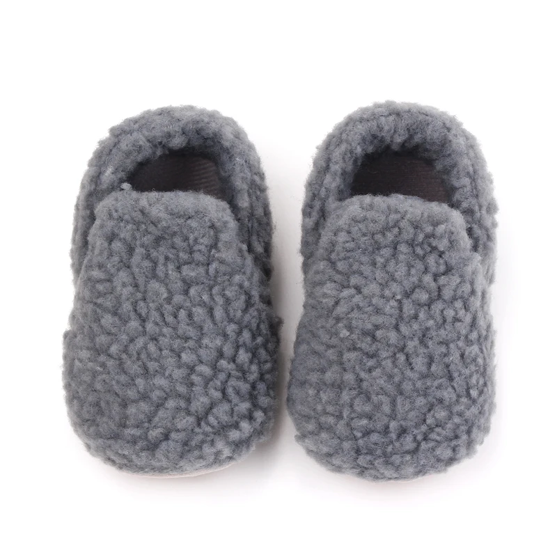 Baby Autumn and Winter Prewalking Shoes Non-slip Sole Soft Cotton Covered Winter Baby Shoes