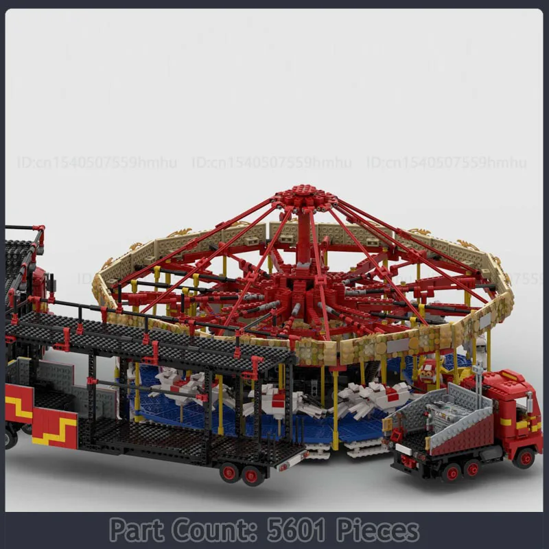 Fairground Carousel GBC Module Sports Moc Building Blocks Technology Bricks DIY Assembly Creative Puzzle Toys Gifts