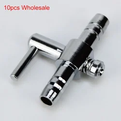 10pcs 4mm Stainless Steel Aquarium Tank Air Pump Air Flow Tube Pipe Line Control Valve Air Pump Accessories Wholesale