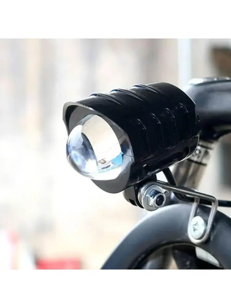 AliExpress NONE Electric Bike LED Front Light E-Bike Bicycle 2 In 1 Waterproof Horn Headlight Biking Portable Dustproof Cycling Parts