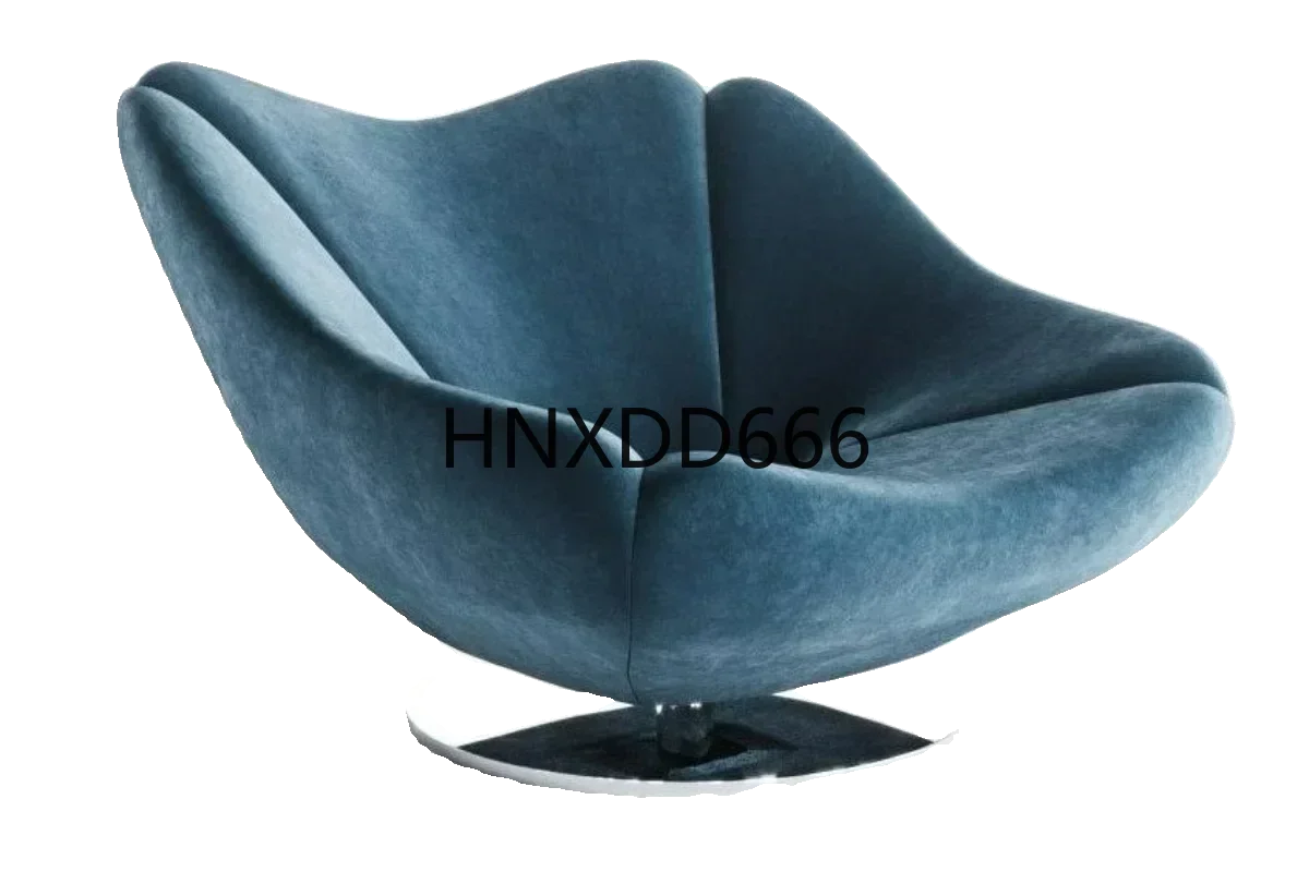 

Nordic designer special-shaped fiberglass, armchair living room fabric leisure hotel sofa recliner