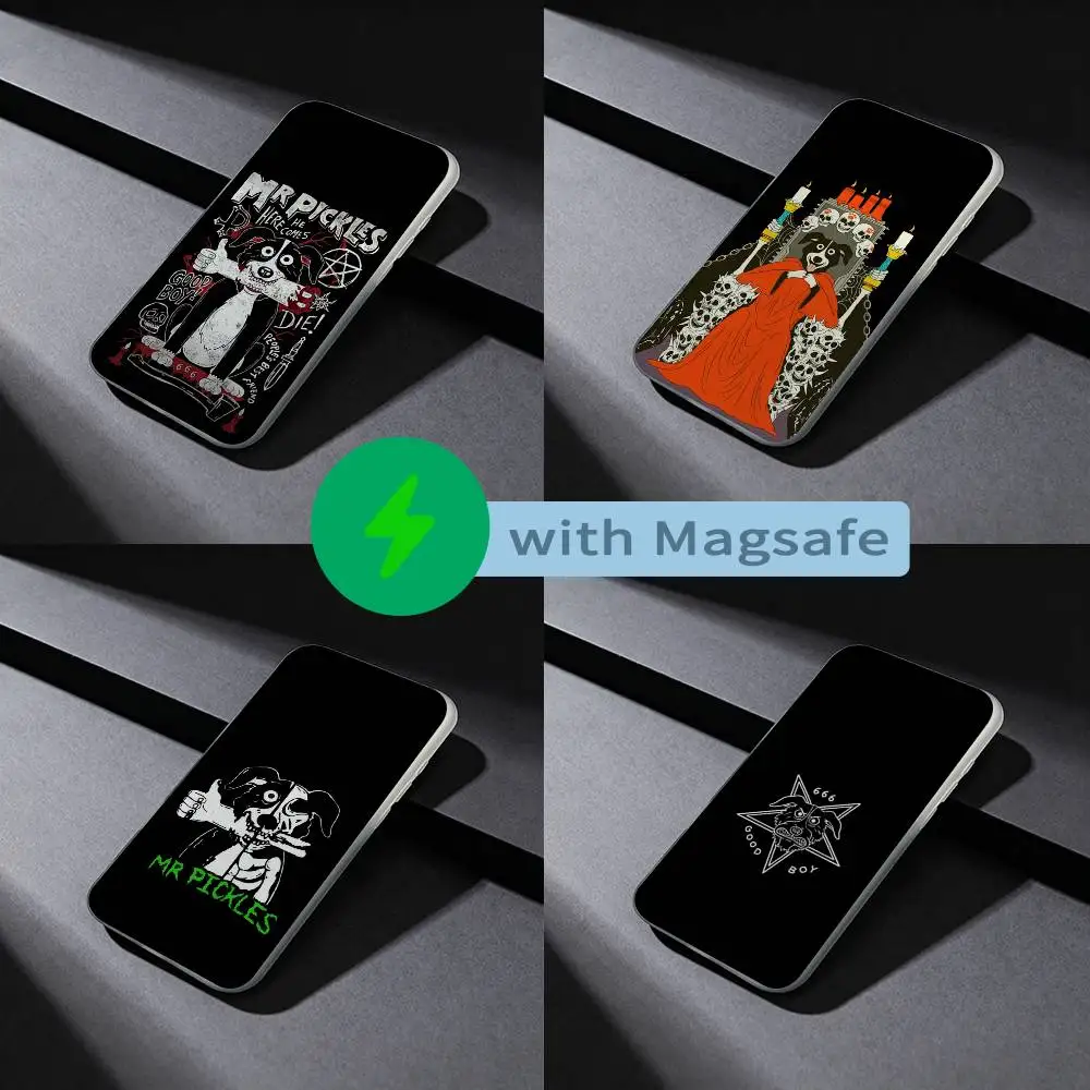 

Anime Mr P-Pickles Phone Case For iPhone 17,16,15,14,13,12,X,XS,Pro,Max,Plus,E,Air,Mini with Magsafe Magnetic Slim Frosted