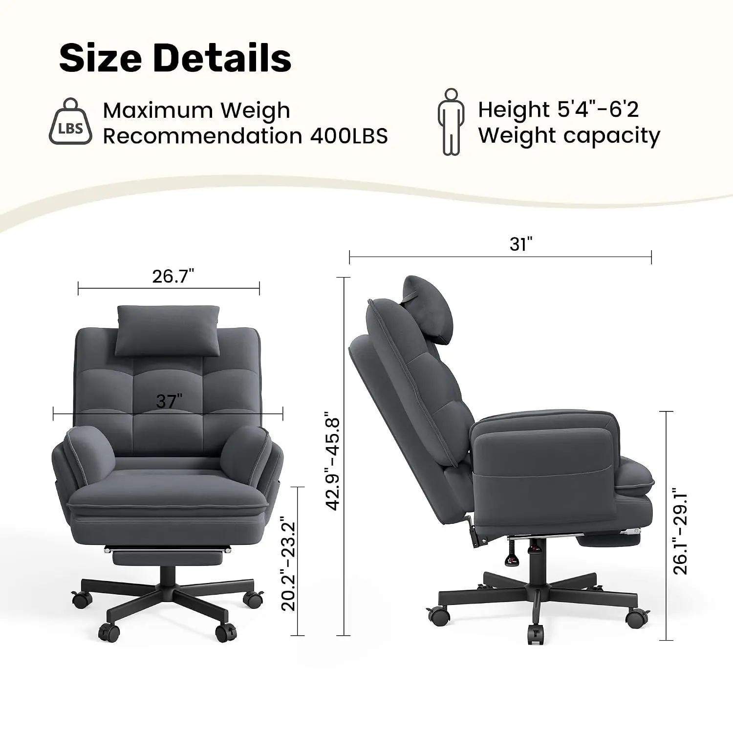Criss Cross Office Chair with Flip-Up Armrests and Headrest, 135° Reclining Swivel Velvet Criss Cross Chair with, Customized