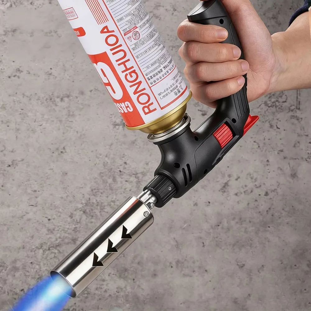 Multi Purpose Extended Butane Torch Long Tube Gas Blow Torch For Outdoor Camping BBQ Soldering Welding Kitchen Cooking