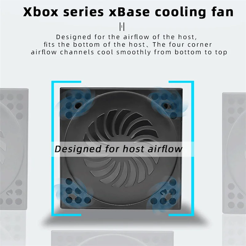 Cooling Fan For Xbox Series X With 3 USB Port Series X External Cooler Turbo Temperature Control Fan Console Standing Mount view 6