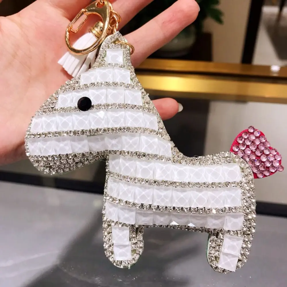 Colorful South Korea Bore Pony Keychain Fashionable Cartoon Car Key Ring Creative Cute Bag Pendant Female