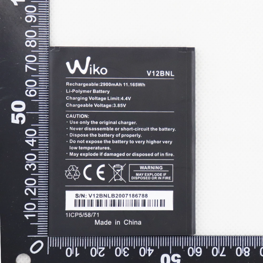 

5pcs 10pcs 20pcs 2900mAh 3.85V V12BNL Replacement Battery For Wiko View V12BNL Baterij Batterie