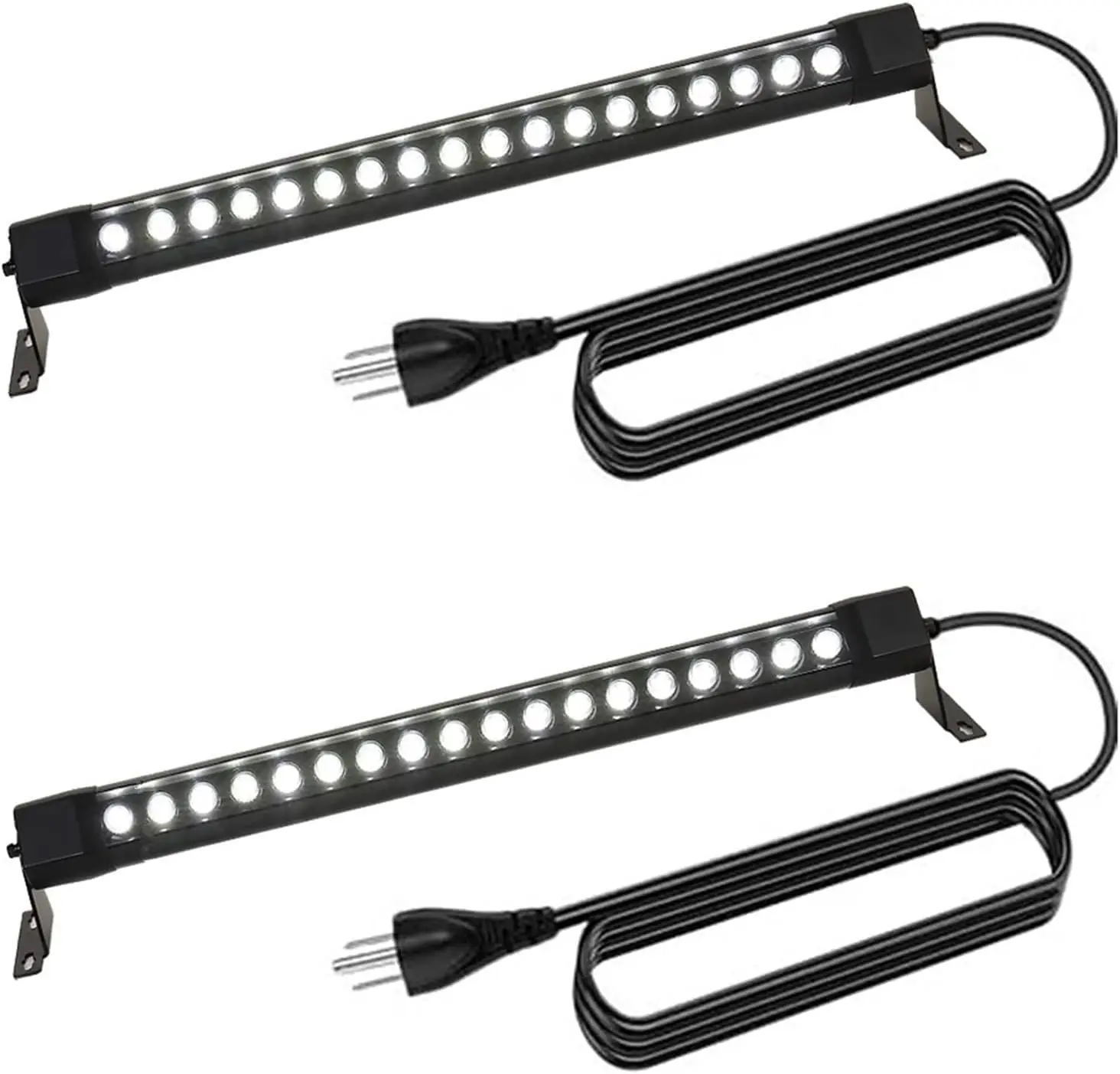 Outdoor Wall Washer Lights 2 Pack,36W 5000K Daylight White Wall Light,120V IP67 Waterproof 2ft Led Linear Wall Light Bar