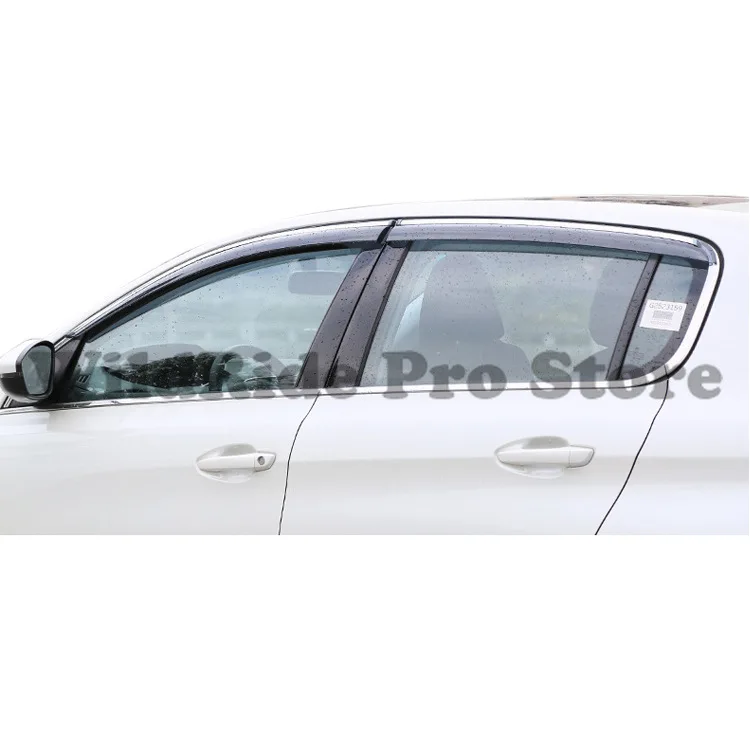 1 مجموعة نافذة السيارة المطر قناع لبيجو 308 S 408 206 207 508L 301 الزجاج الأمامي المطر منحرف #3