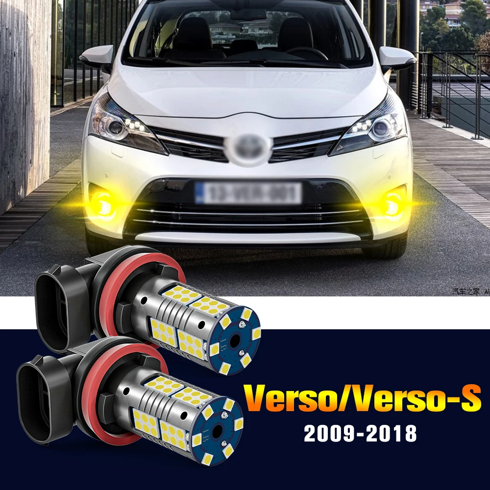 

2pcs LED Fog Light Bulb Lamp For Toyota Verso Verso-S 2010-2016 2011 2012 2013 2014 2015 Accessories