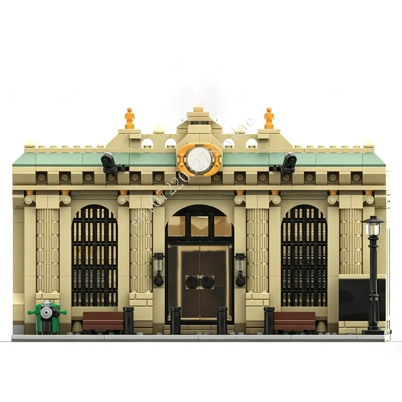 1307PCS Grand Central Terminal base MOC Creative street view Model Building Block Architecture DIY Education Assembly Model Toys