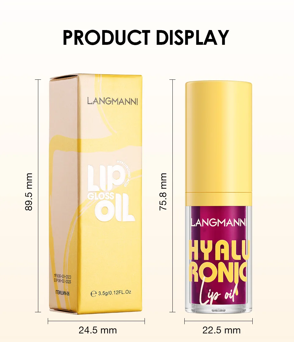 Balsamo per labbra lucido per labbra a specchio trasparente a 6 colori, lucidalabbra colorato pallido rimpolpante