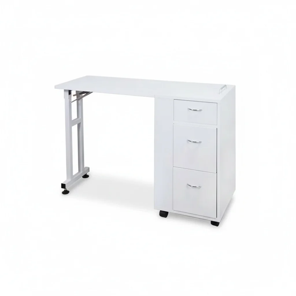 

Складной маникюрный стол, металлическая мебель для маникюра, портативный белый современный стол для маникюра, коммерческий стол для салона красоты