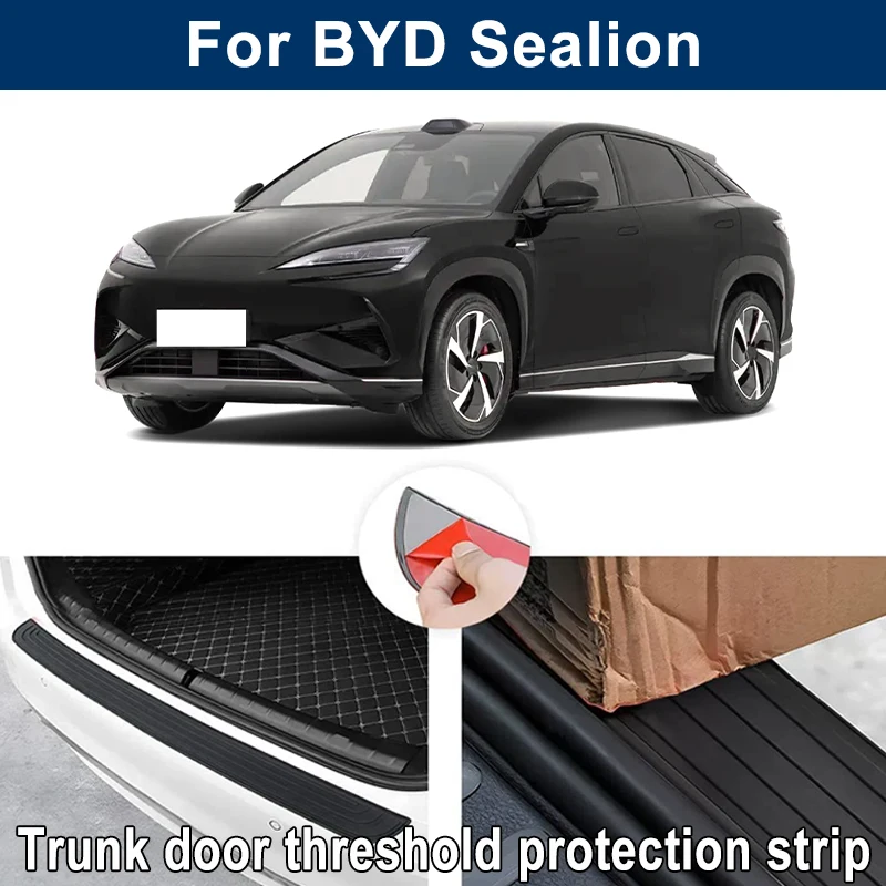 Car Trunk Sill Anti-scratch Guard Strip For BYD Sealion - Rear Bumper Rubber Protector Decorative Cover Sticker