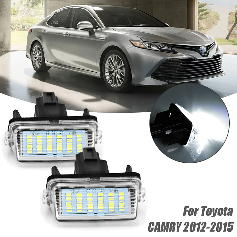 

For Toyota Yaris 2012 2013 2014 Car 18LED Number License Plate Lights 0.2A 13.5V For Toyota Camry 2012 2013 2014 2015