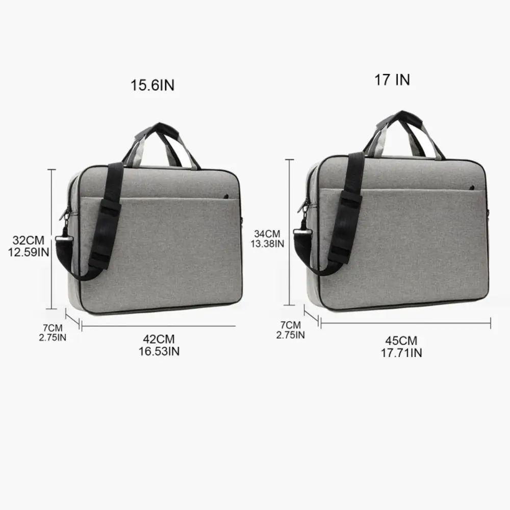 15.6 17 inch Laptop Bag Shockproof Large Capacity Shoulder Bag Strap Carrying Protective for Lenovo/HP/Dell/Asus/Samsung