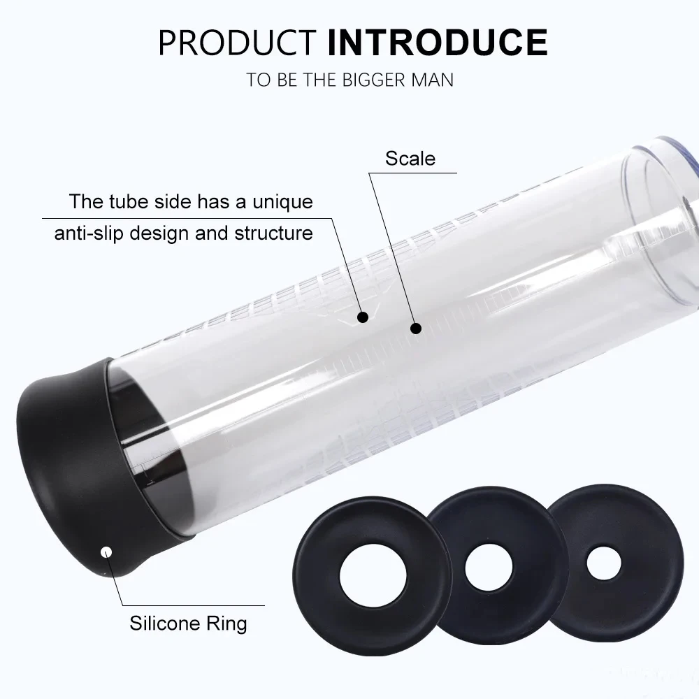 Men Penis Extender Pump Cock Enlargement Dick Trainer Sex Toys For Adult Couples Male Masturbator Vacuum Pump Ejaculation Delay view 5