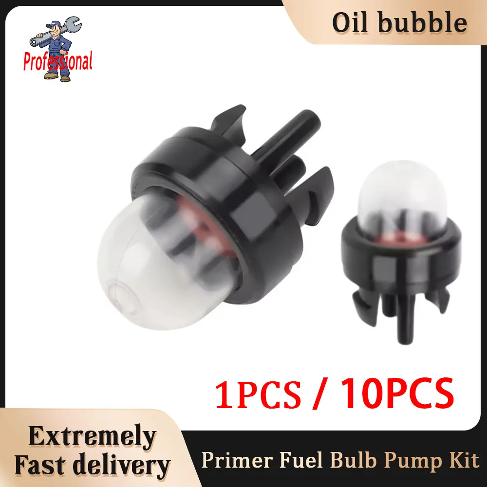 

1PCS 10PCS Carburetor Oil bubble Petrol Snap in Primer Fuel Bulb Pump Kit For Chainsaws Trimmer Carburetor Light bulb